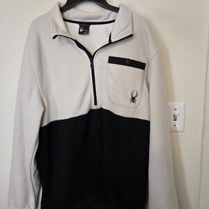 Spyder Black and Cream Men's Sweater